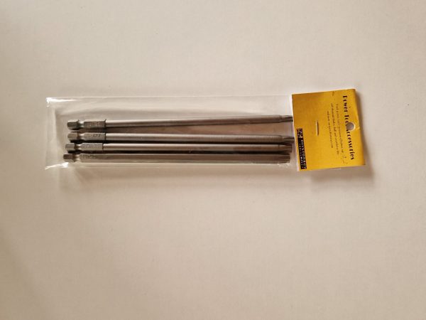 4 pcs Set Long,150mm Magnetic Torx Bits 1/4", S2 T25,T27,T30,T40