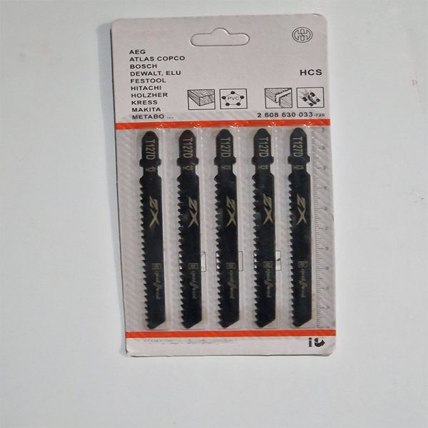 5pcs/bag HCS Jigsaw Blades T127d
